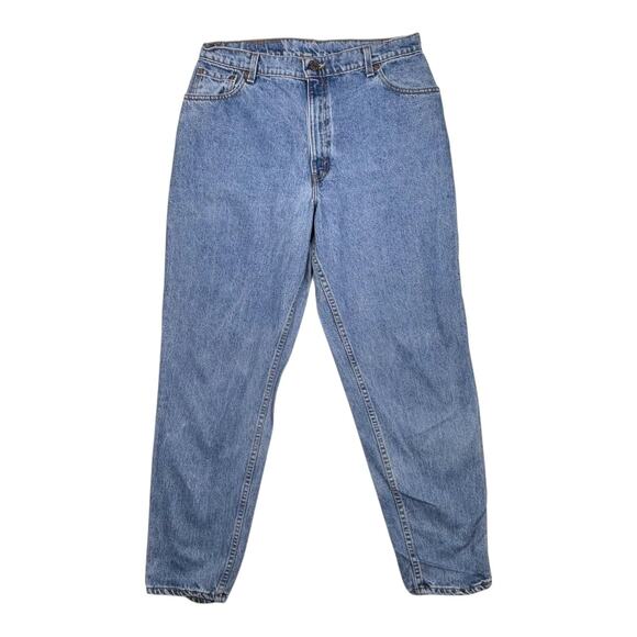 Levis 550 Vintage Womens 16 Blue Relaxed Fit Tapered Leg Denim Medium Wash - Picture 1 of 10